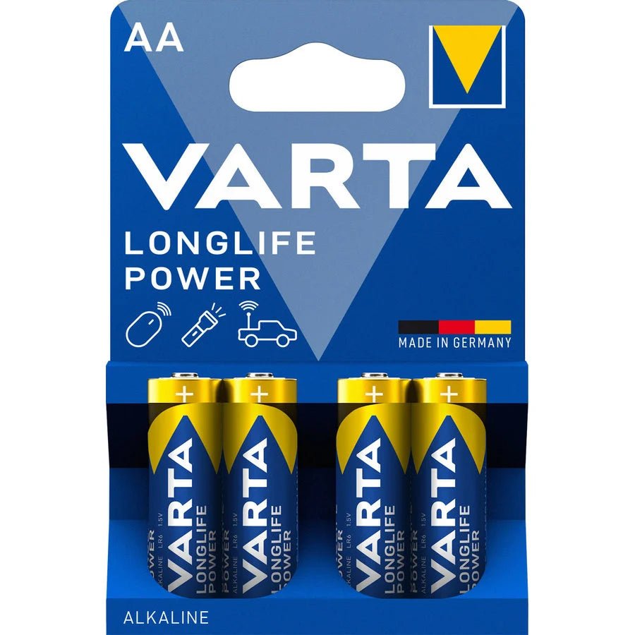 ๐ Varta AA Longlife Power Alkaline blister 4 - Dutch|Thrift