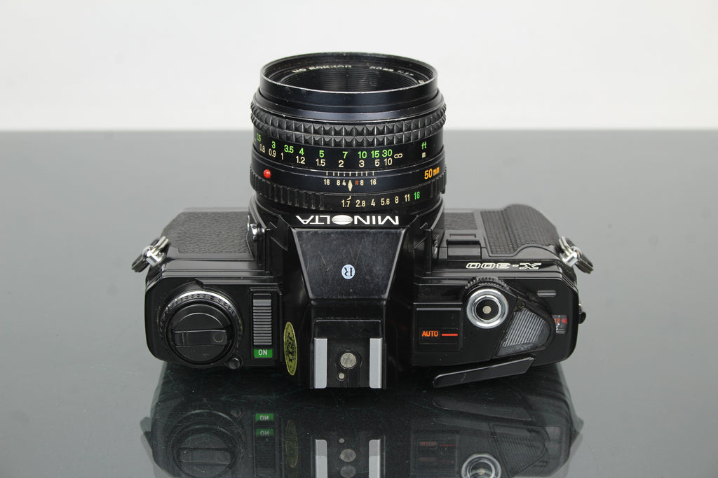 Minolta X-300 + MD Rokkor 50mm 1:1.7 55mm lens